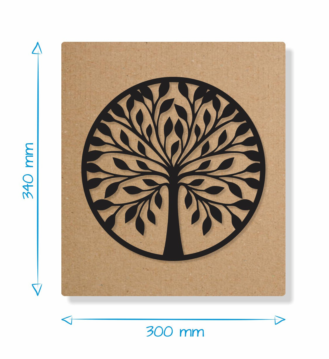 Tree in Circle - Gift Box Decor