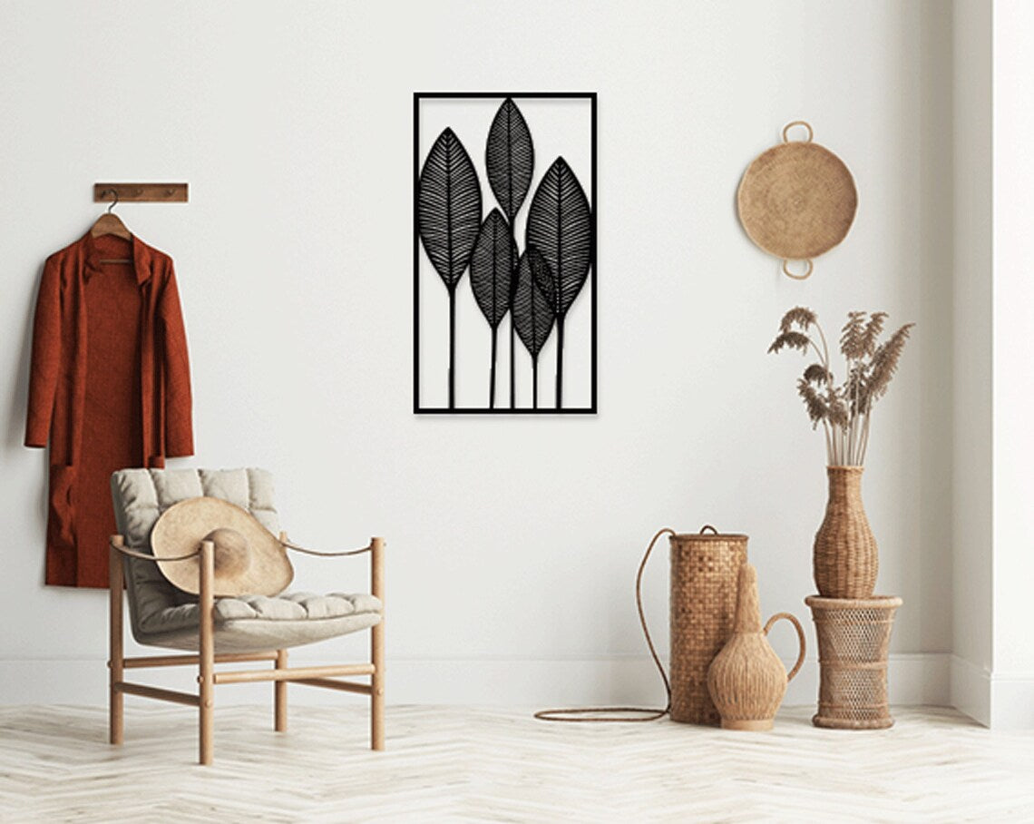 Leaves In Frame - Wall Art