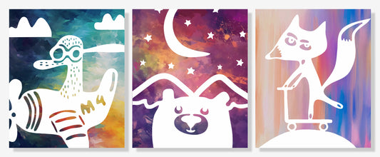 Little Friends Triptych - ArtBox