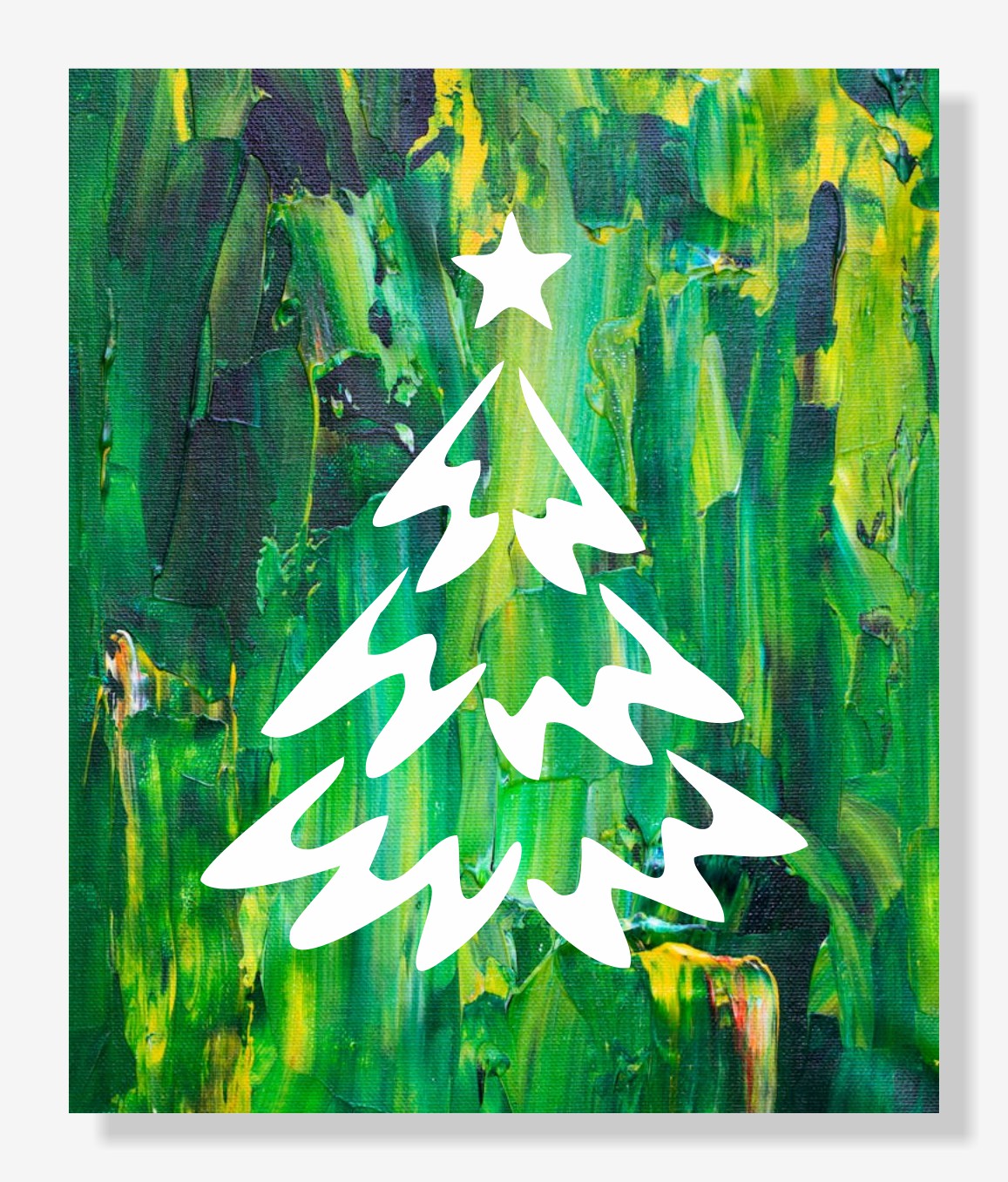 Snowy Christmas Tree - ArtBox