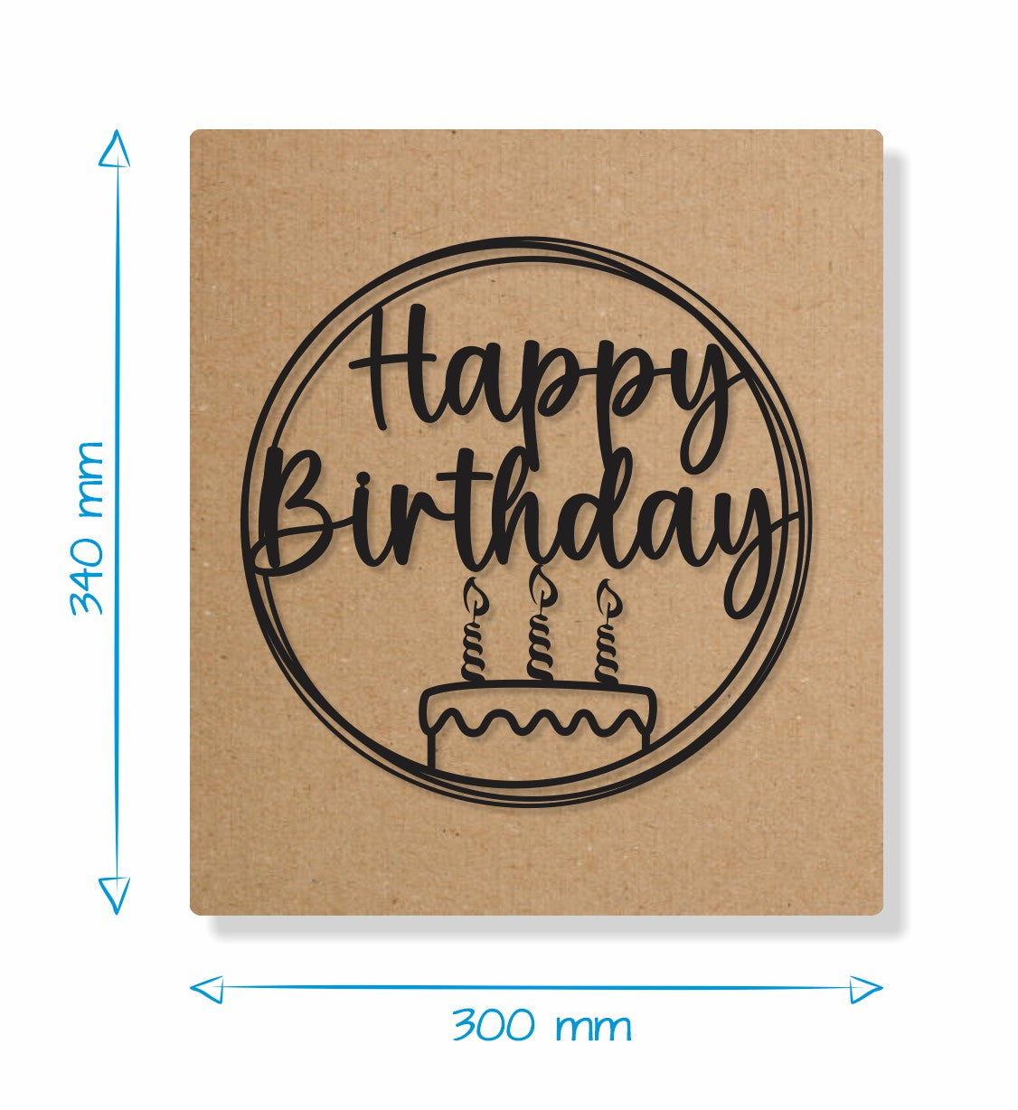 Happy Birthday Cake - Gift Box Decor