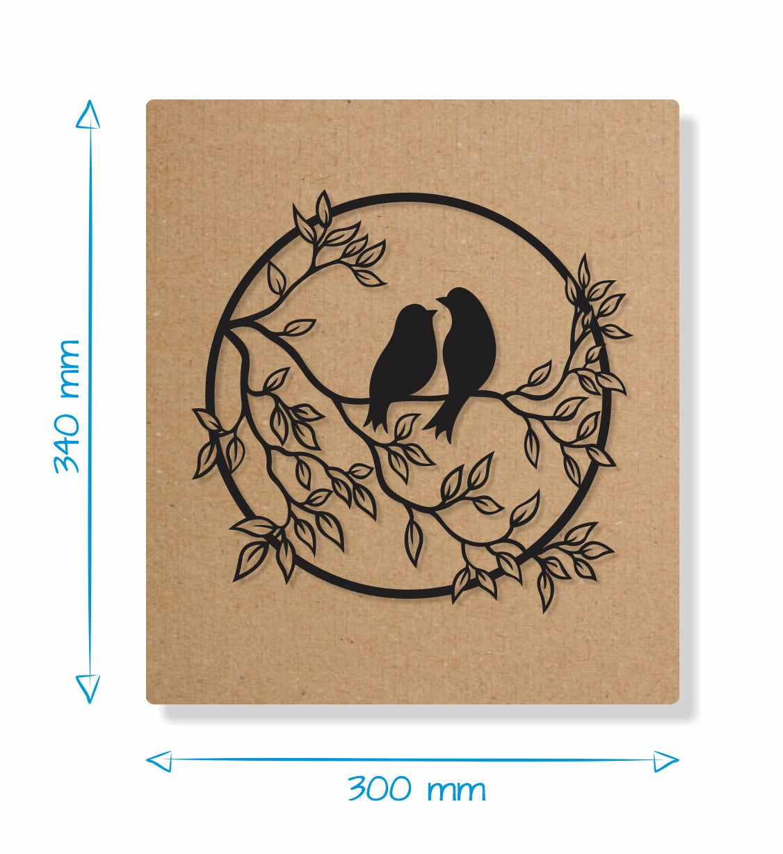 Two Birds on a Branch - Gift Box Decor