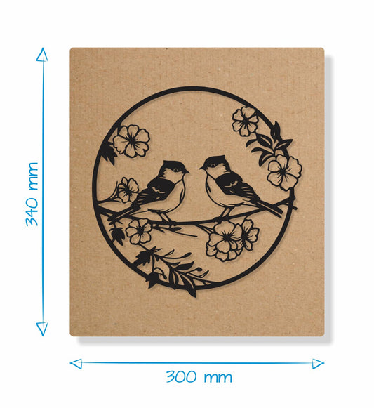 Two Birds in Blossom - Gift Box Decor