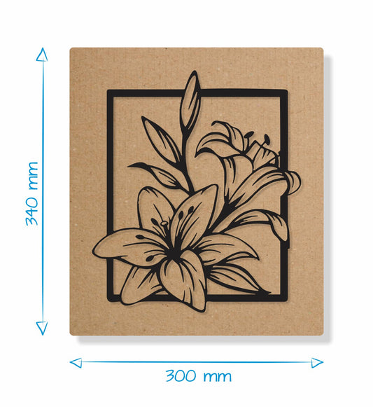 Lilies in Frame - Gift Box Decor