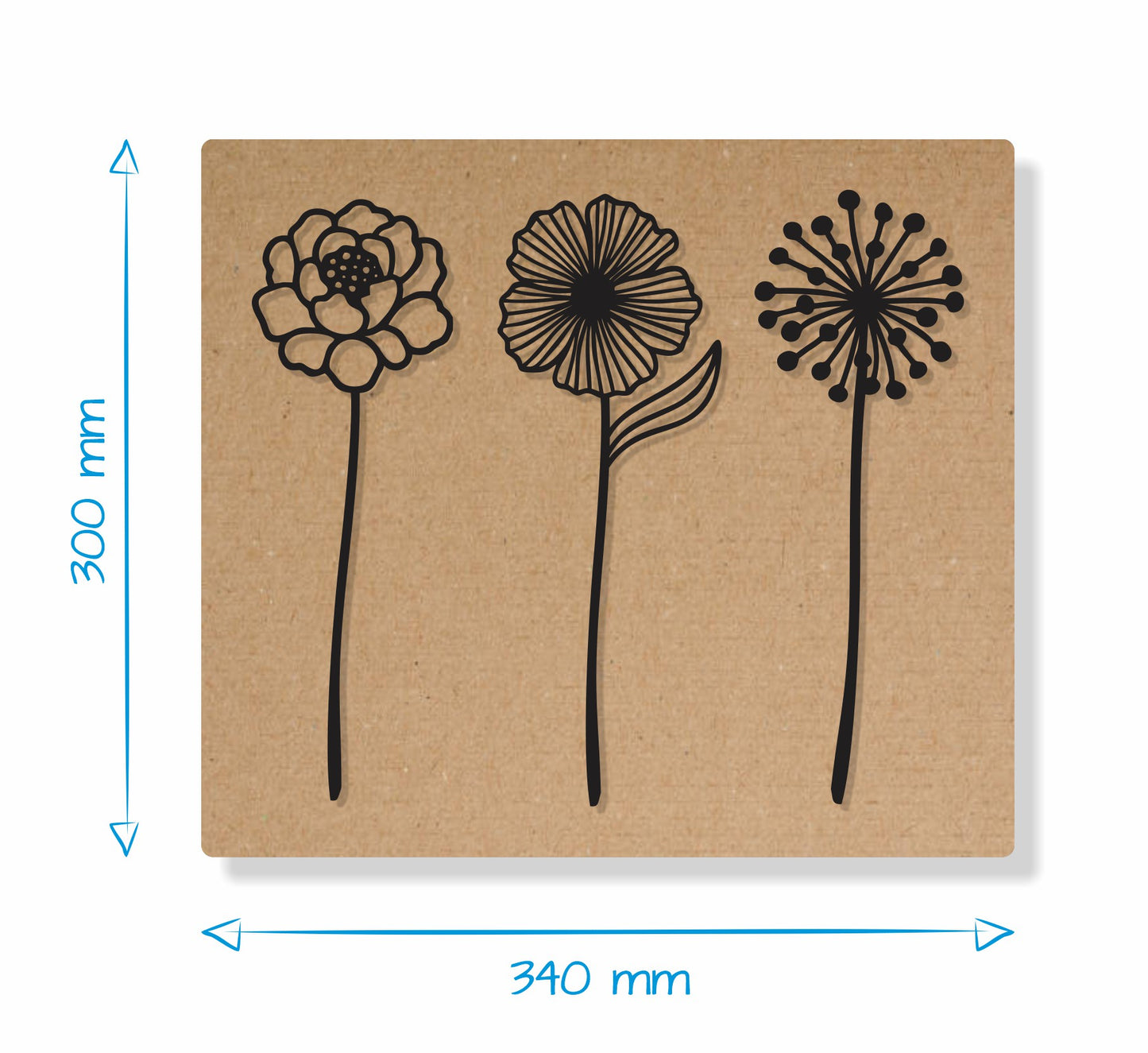 Flowers Trio - Gift Box Decor