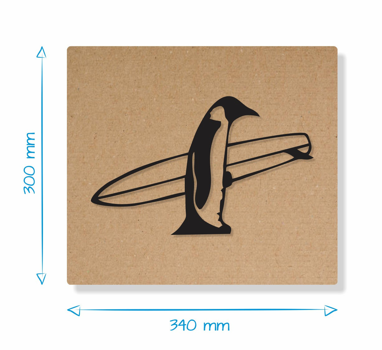 Penguin the Surfer - Gift Box Decor