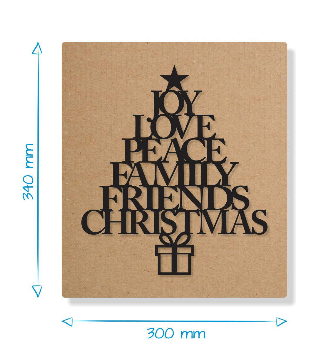 Family Christmas Tree - Gift Box Decor