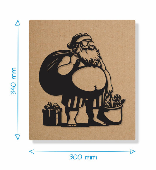 Kiwi Santa - Gift Box Decor