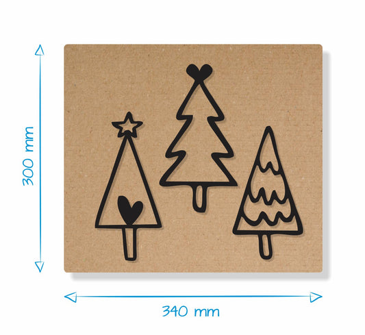 Christmas Trees Set - Gift Box Decor