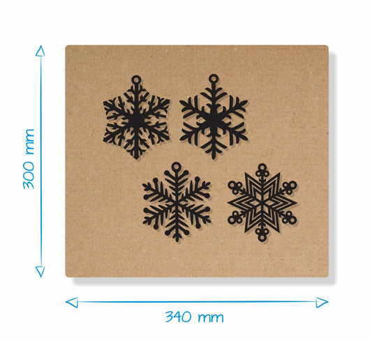 Snowflakes Set - Gift Box Decor