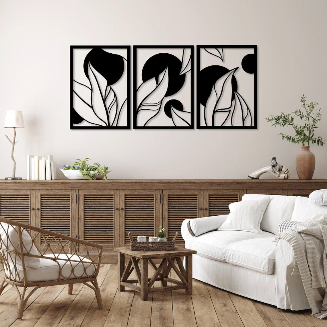 Leaves Triplet - Wall Art