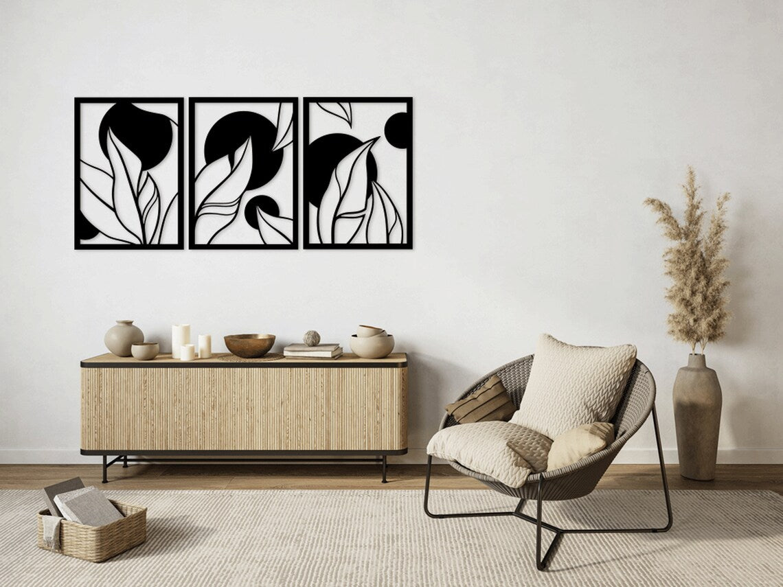 Leaves Triplet - Wall Art