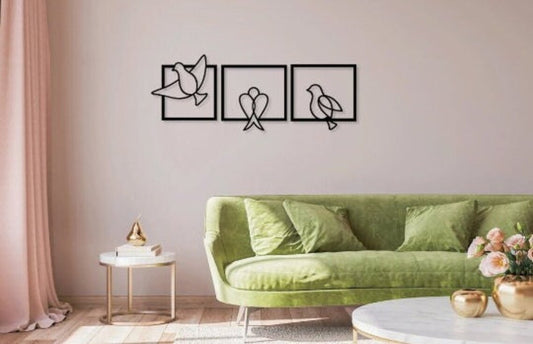 Minimalistic Birds - Wall Art Set