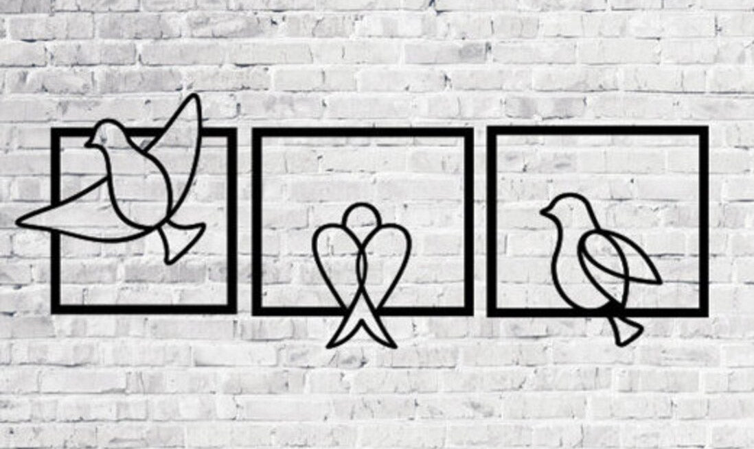 Minimalistic Birds - Wall Art Set