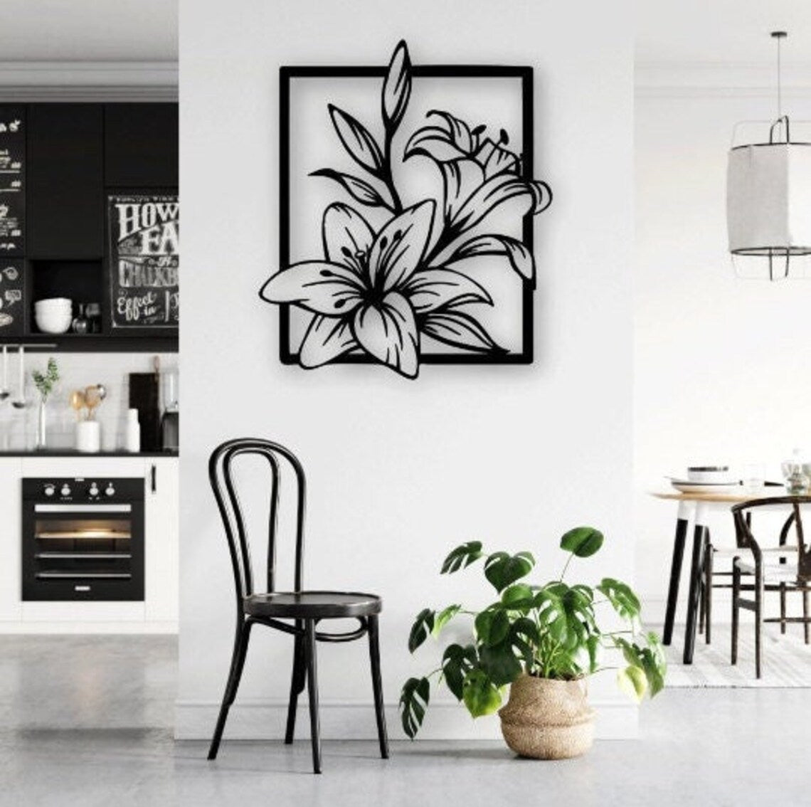 Lily Flowers Framed - Wall Art