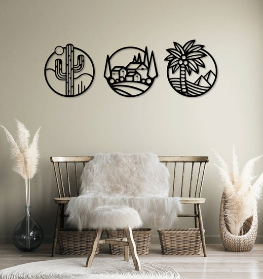 Around the Globe - Wall Art Triplet