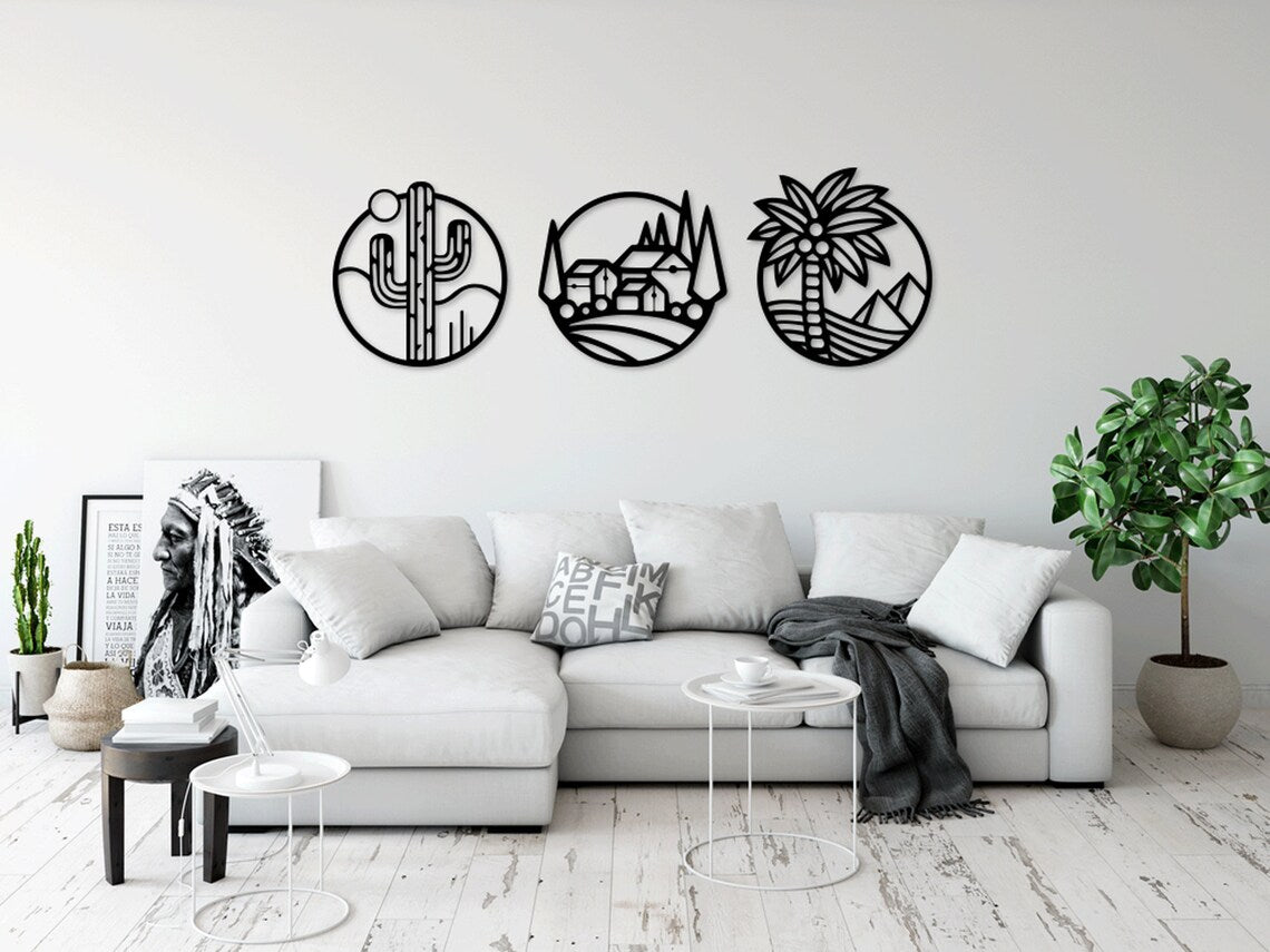 Around the Globe - Wall Art Triplet