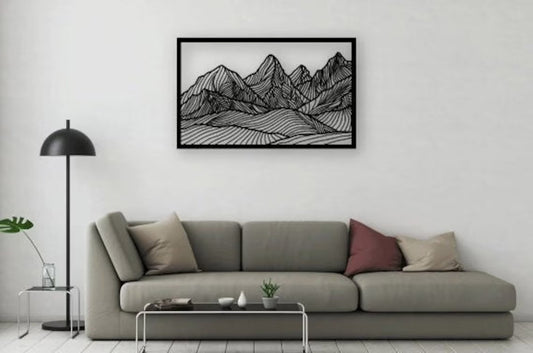 Geometrical Mountains - Wall Art