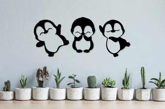 Dancing Penguins - Wall Art Set