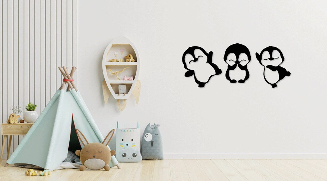 Dancing Penguins - Wall Art Set