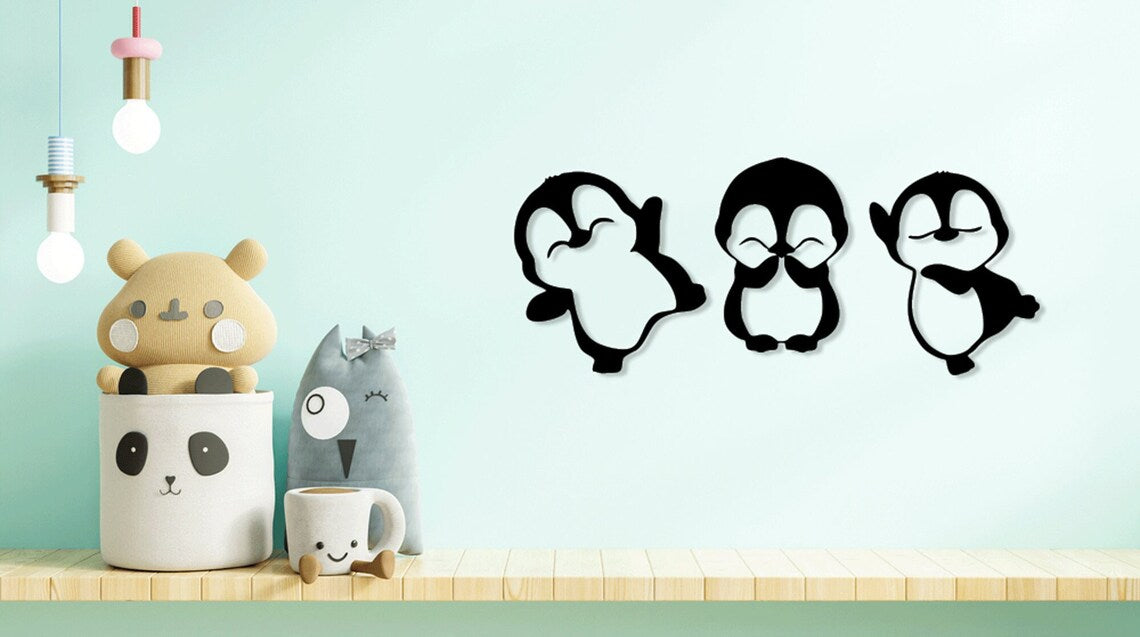 Dancing Penguins - Wall Art Set