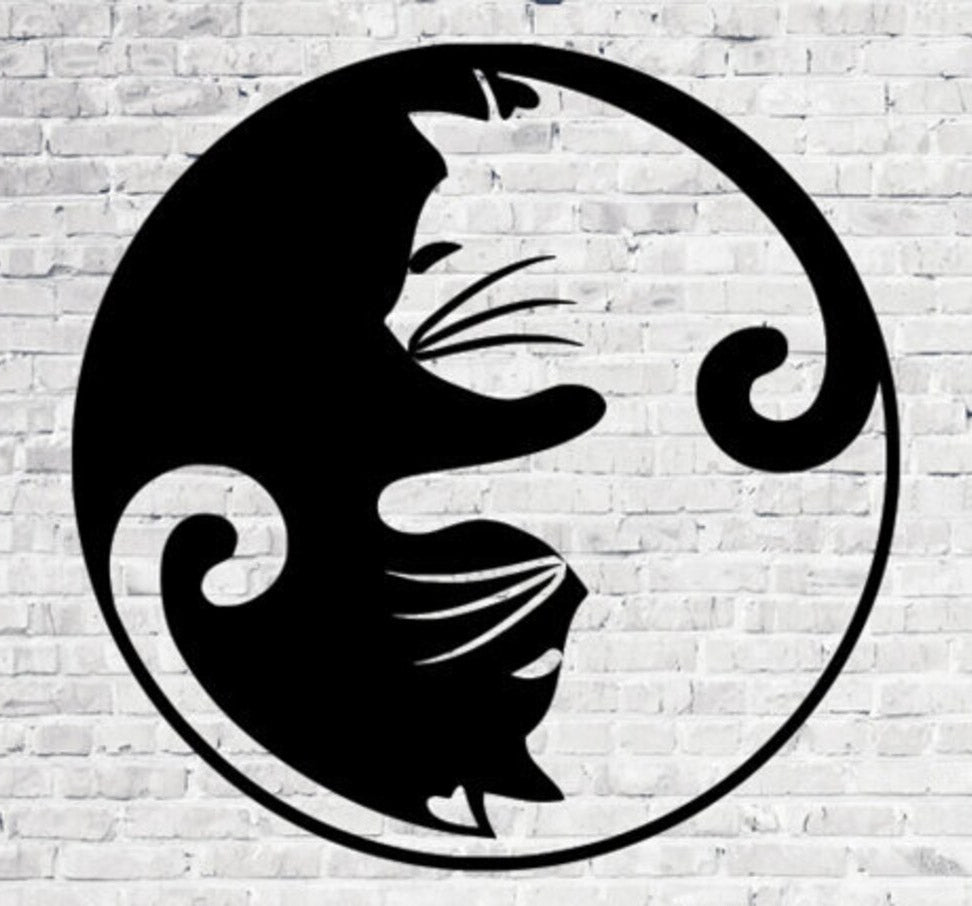 Yin Yang Cats - Wall Art