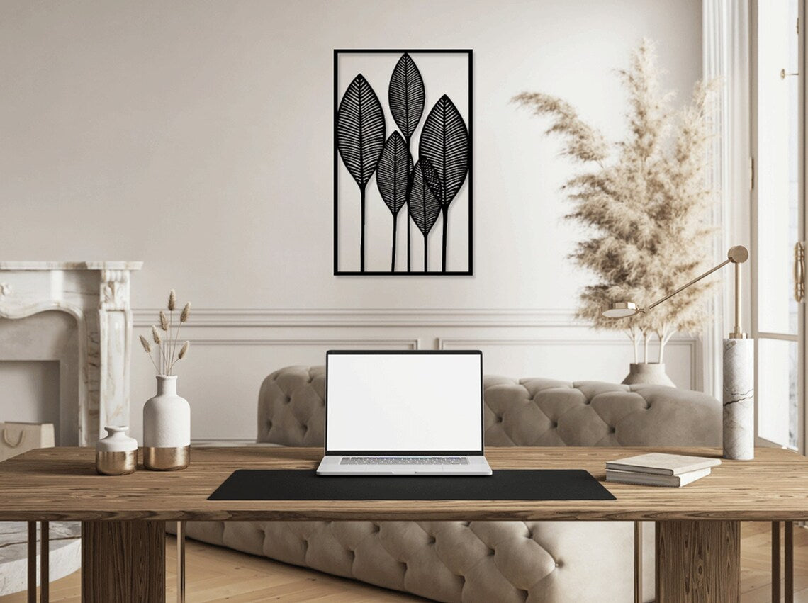 Leaves In Frame - Wall Art