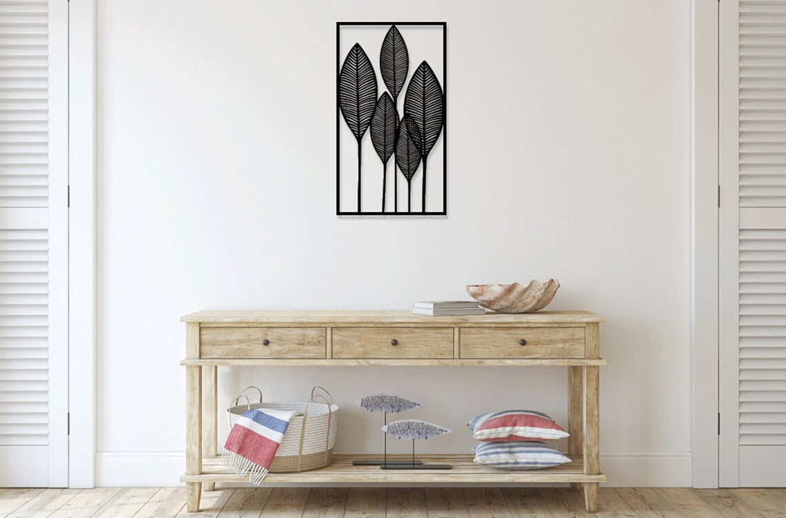 Leaves In Frame - Wall Art