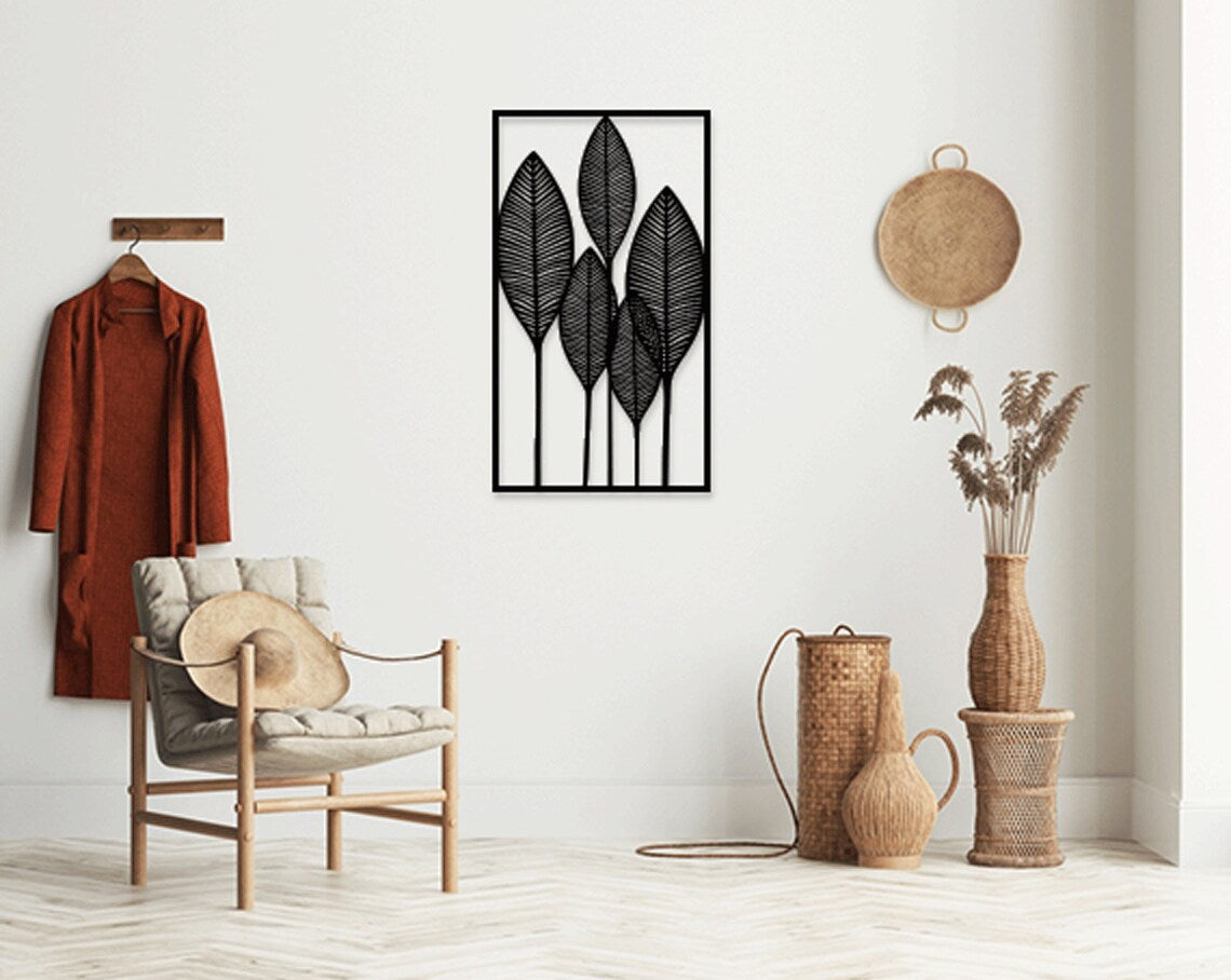 Leaves In Frame - Wall Art