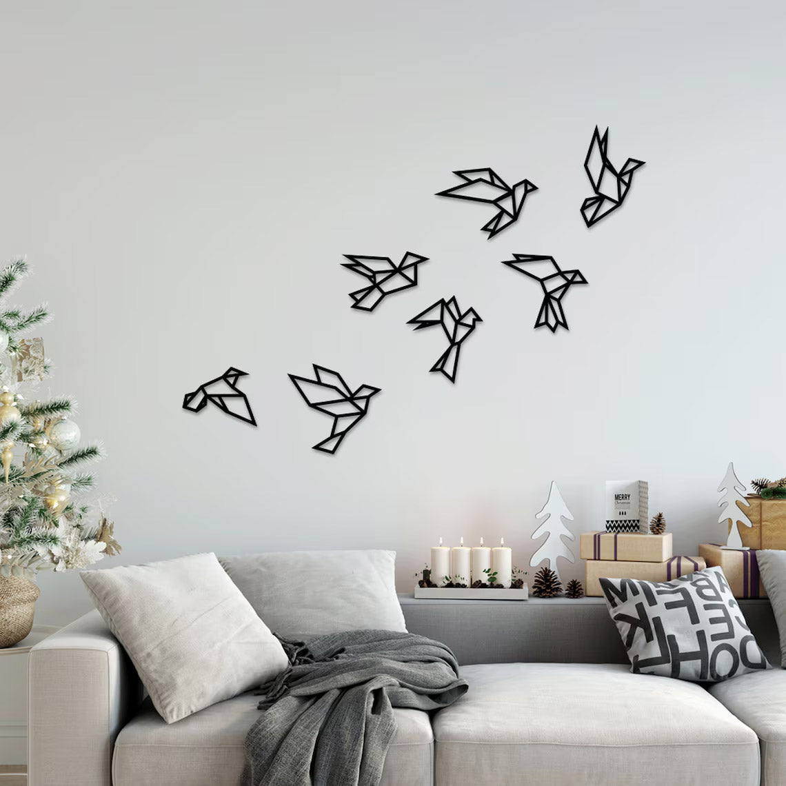 Geometrical Birds - Wall Art Set