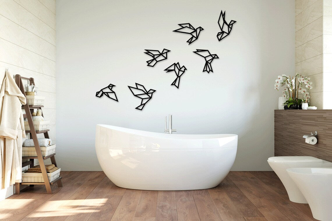 Geometrical Birds - Wall Art Set