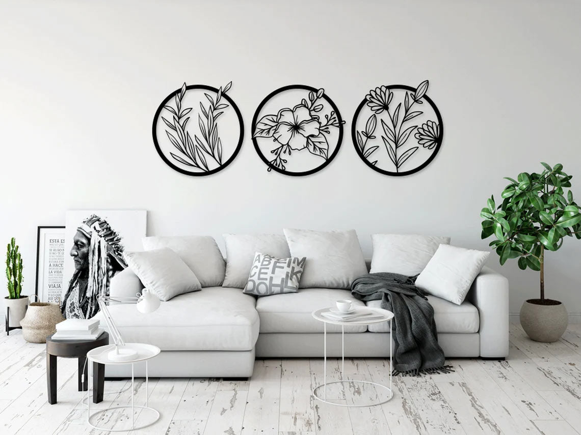 Floral Triplet - Wall Art