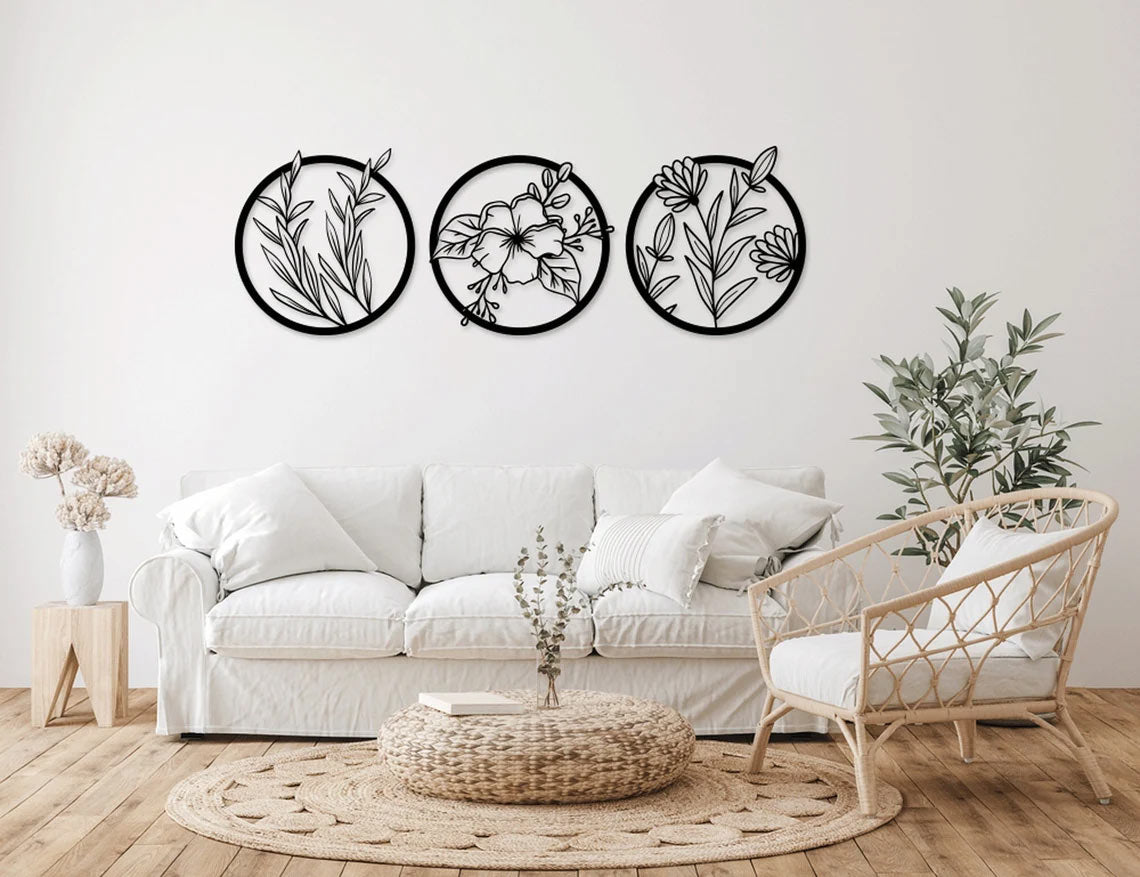 Floral Triplet - Wall Art