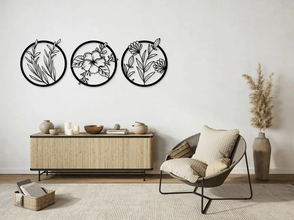 Floral Triplet - Wall Art