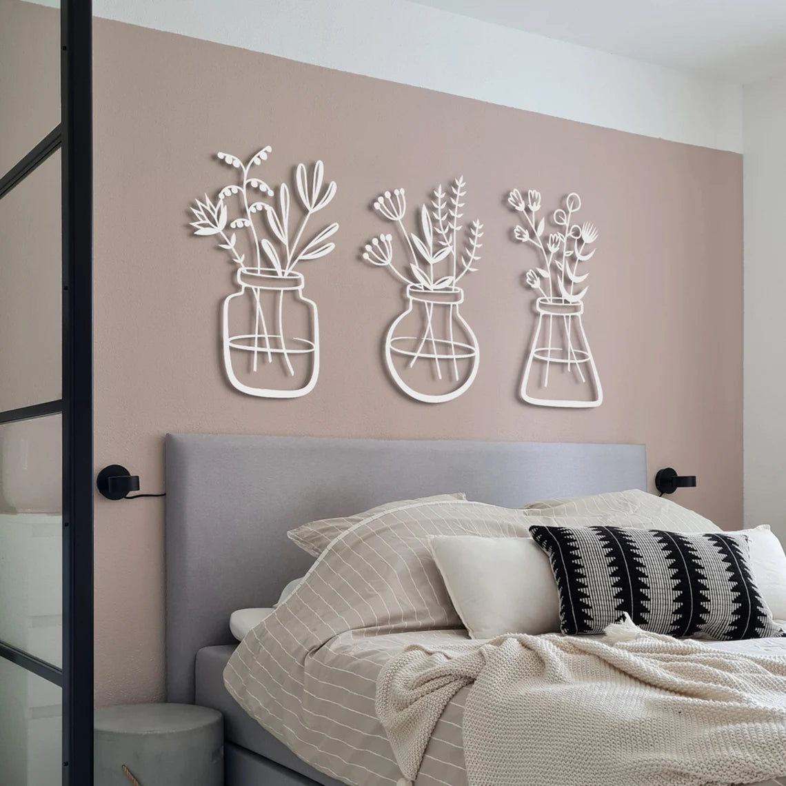 Vases With Flovers - Wall Art Set