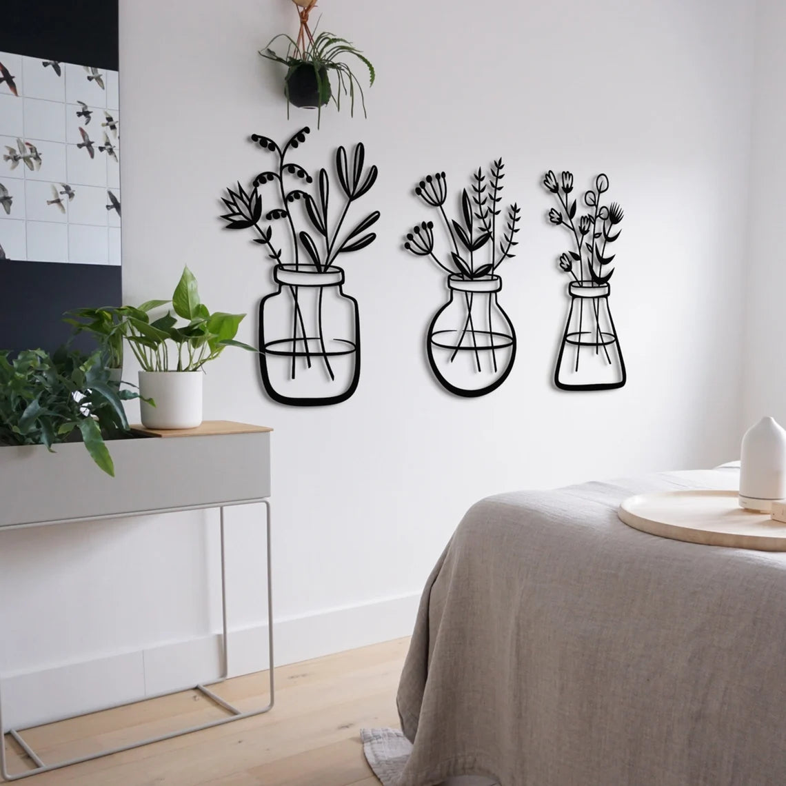 Vases With Flovers - Wall Art Set