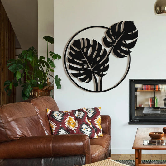 Monstera in Circle - Wall Art