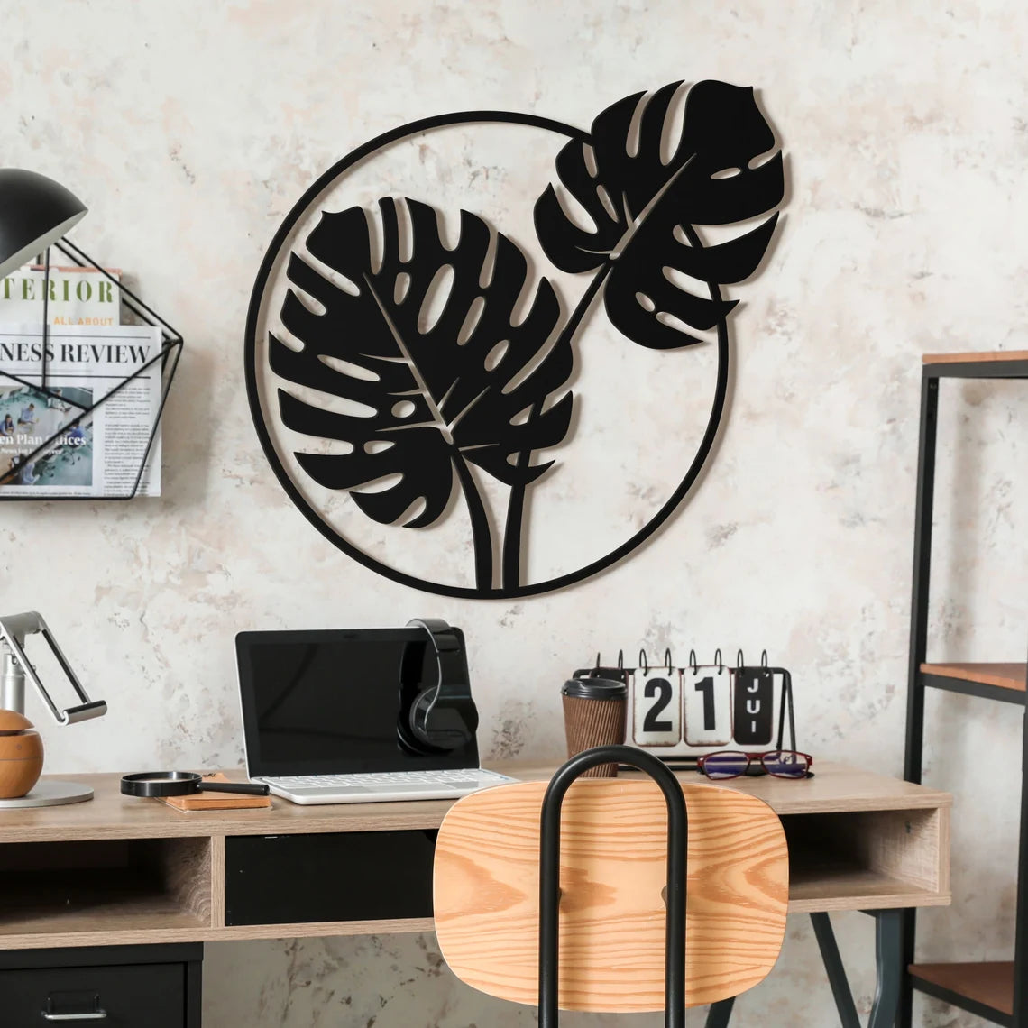 Monstera in Circle - Wall Art