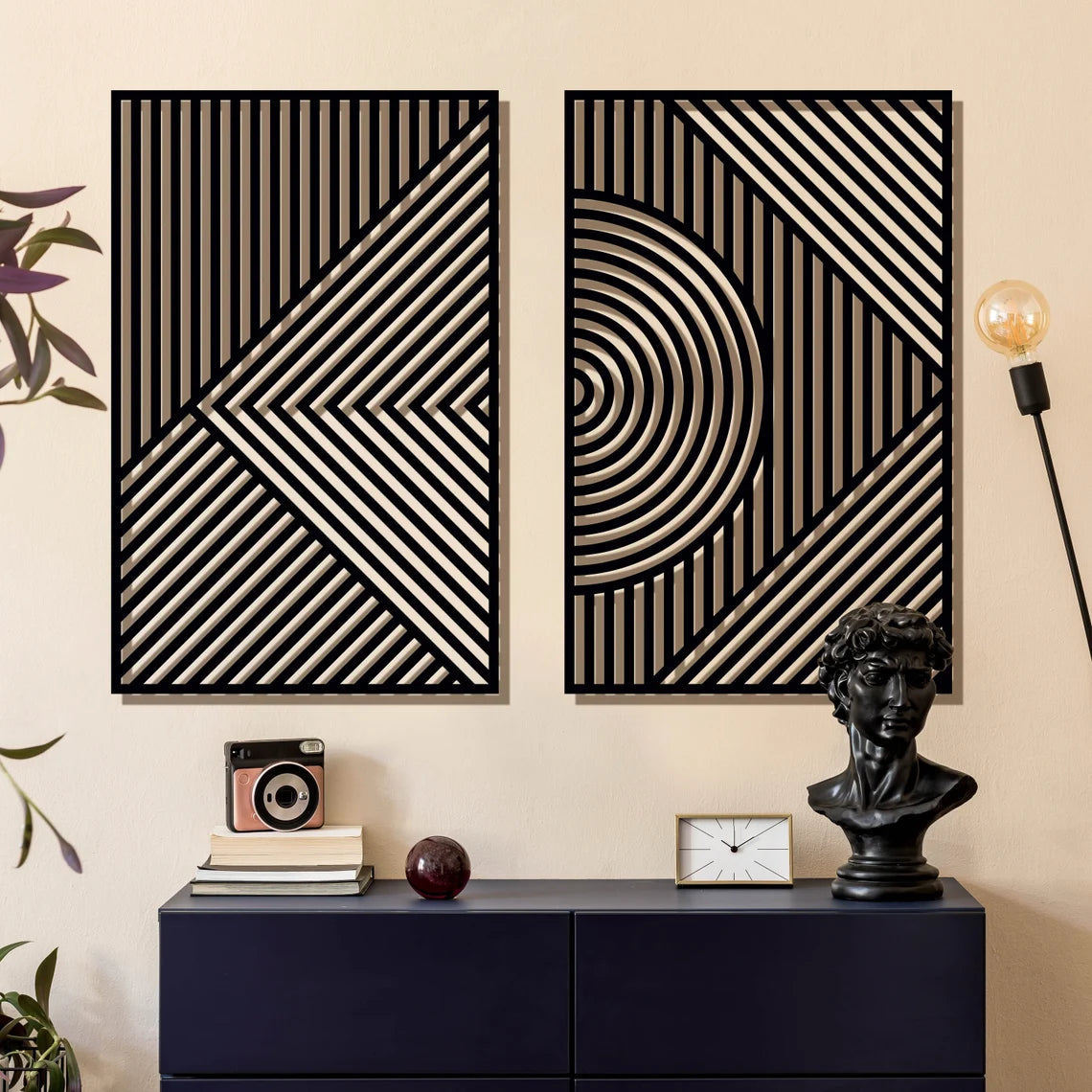 Abstract Geometry - Wall Art Set