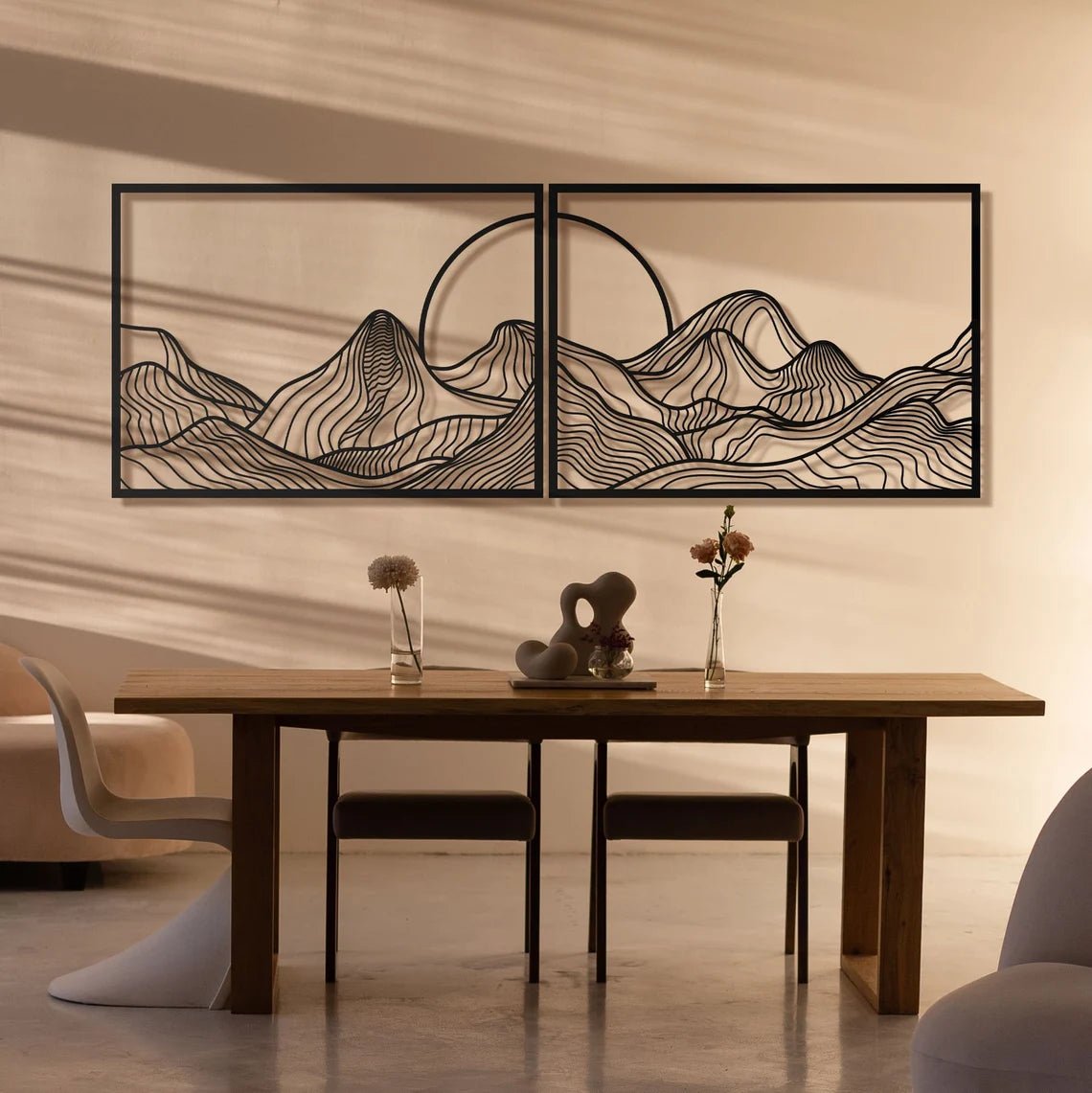 Sun over the Mountains - Wall Art Set