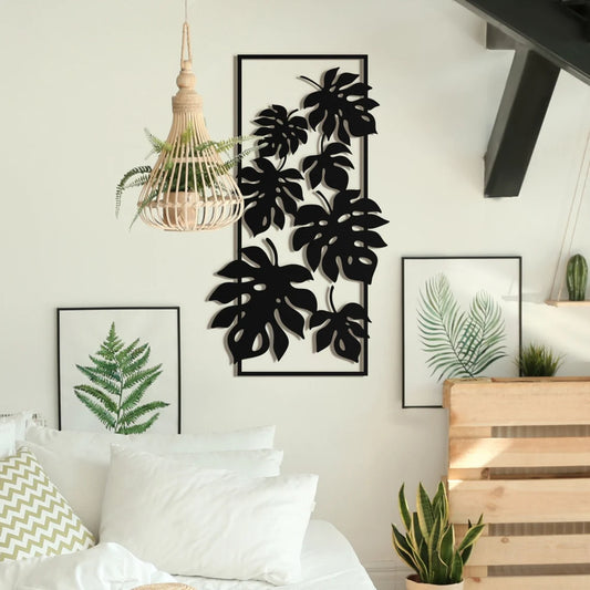 Monstera Leaves Tall - Wall Art