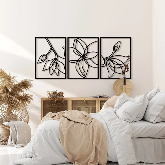 Minimalistic Flowers - Wall Art Set