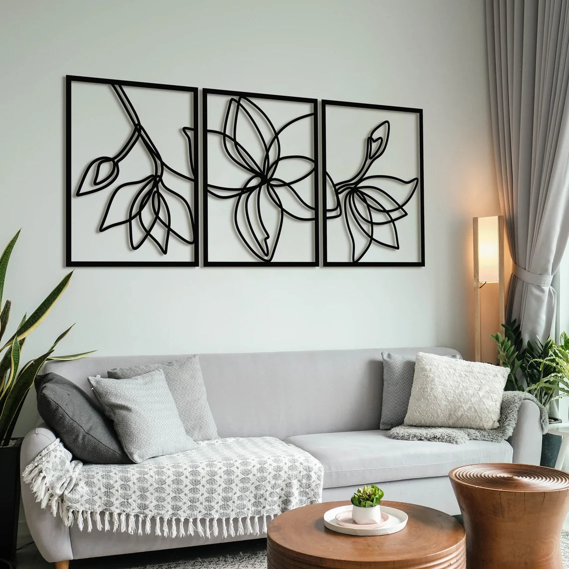 Minimalistic Flowers - Wall Art Set