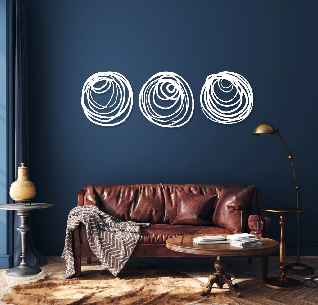 Doodle Trio - Wall Art