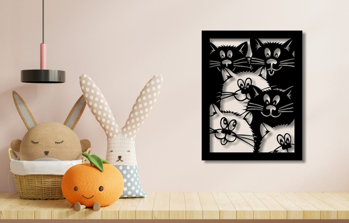 Friendly Cats - Wall Art