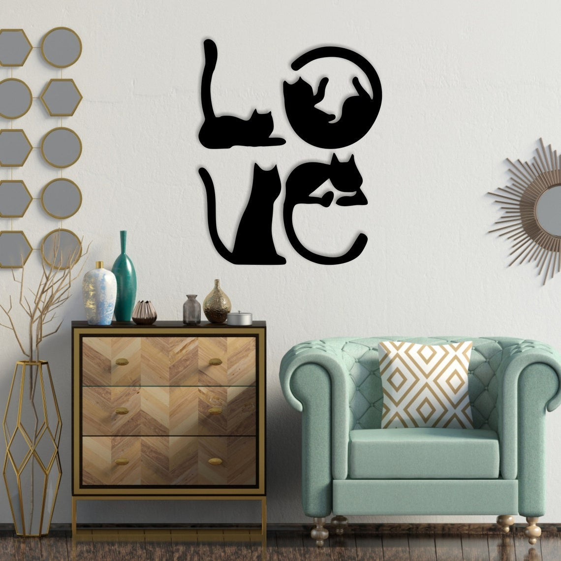 Love Cats - Wall Art Set