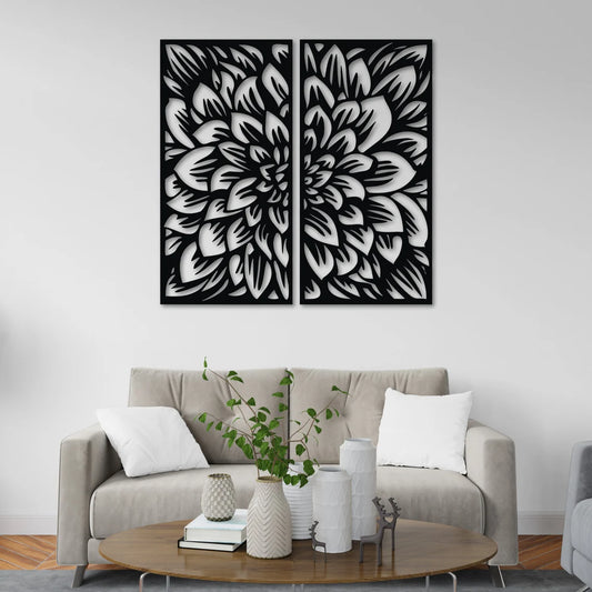 Floral Panels Duo - Wall Art