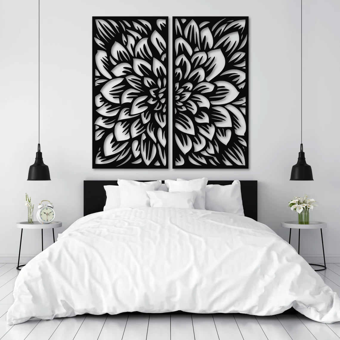 Floral Panels Duo - Wall Art