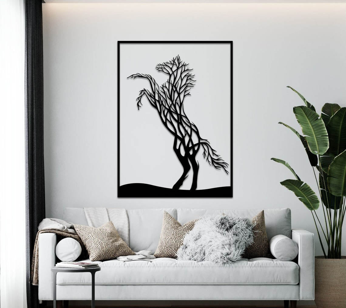 Branches Horse - Wall Art