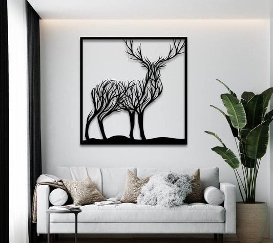 Branches Stag - Wall Art